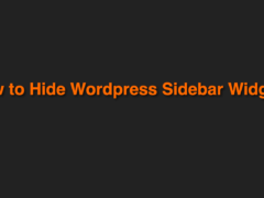 How to Hide WordPress Sidebar Widgets How to Hide WordPress Sidebar Widgets