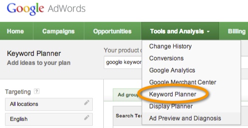 Google-Keyword-Planner