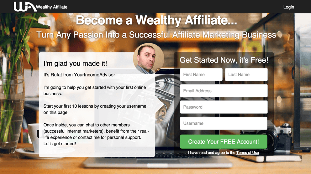 Wealthy-affiliate-account-setup