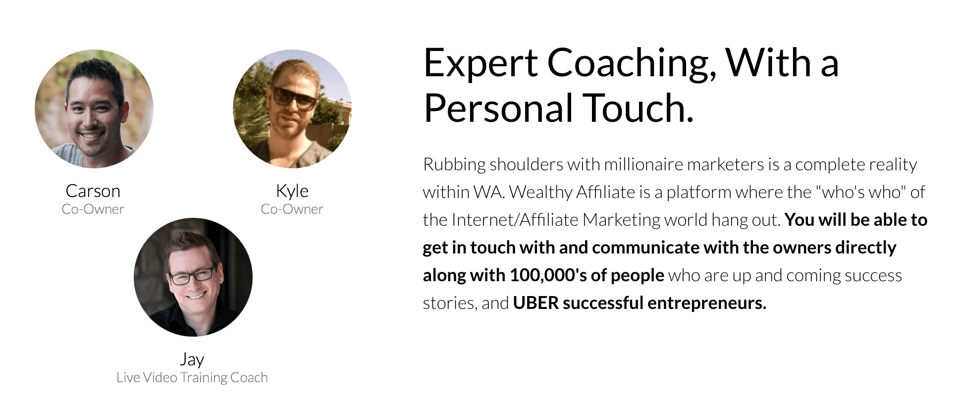 support through expert coaching