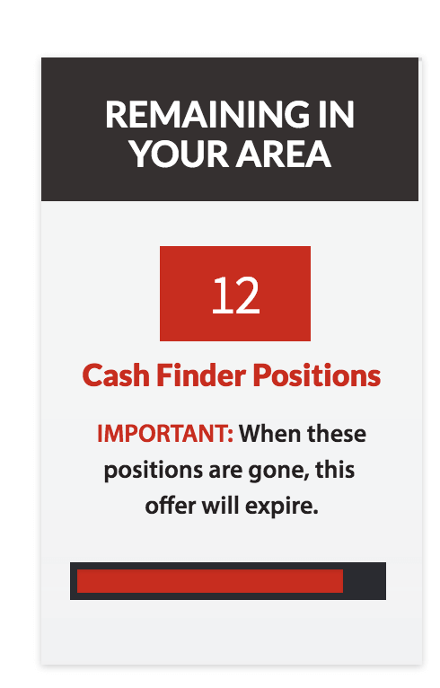 cash finder positions