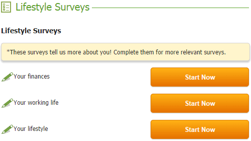 My Survey surveys
