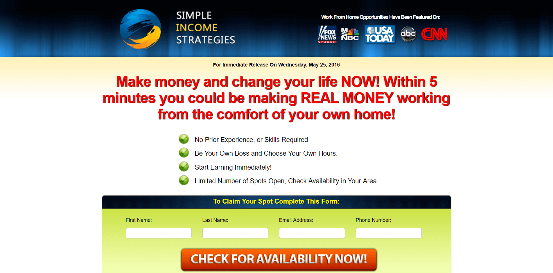 Simple Income Strategies