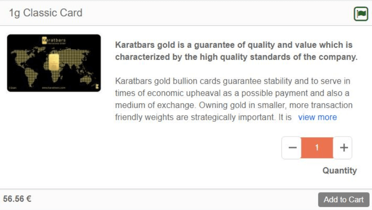 Karatbars cards