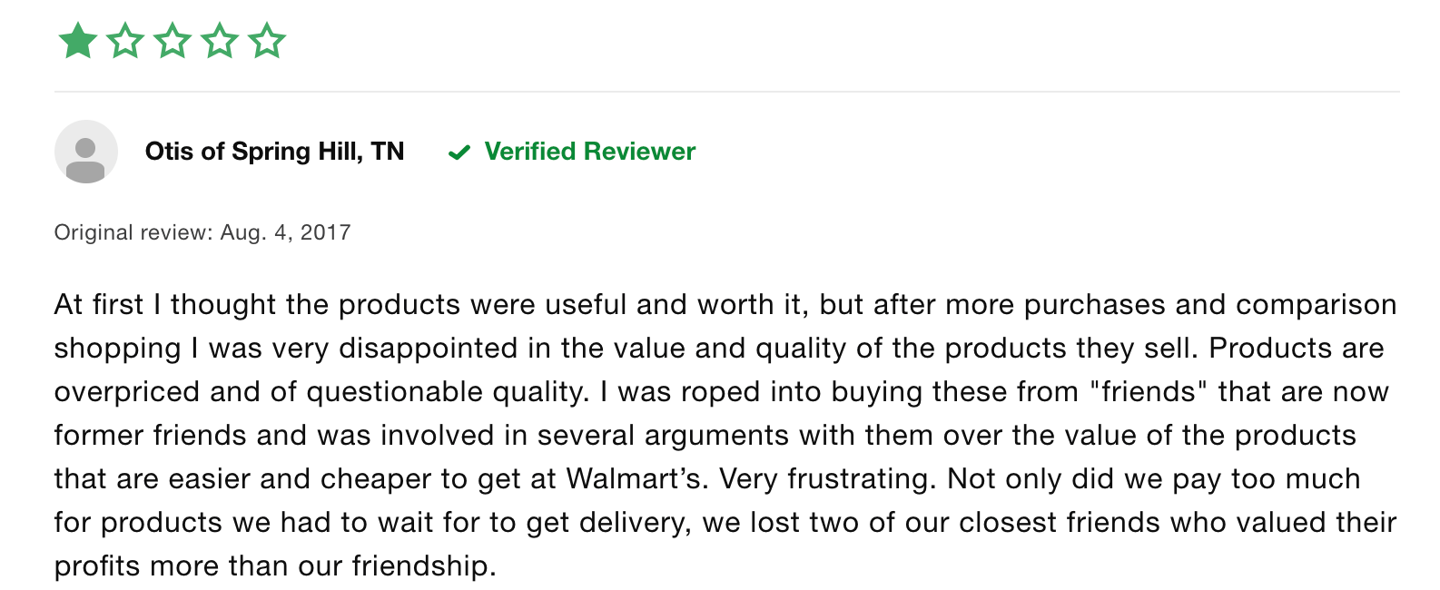 amway negative review