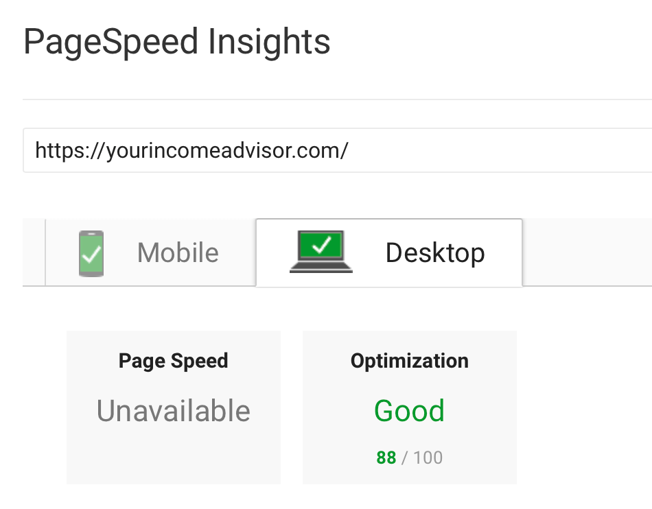 pagespeed insights