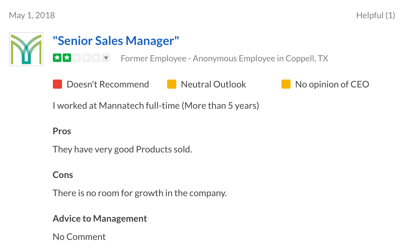 mannatech negative review