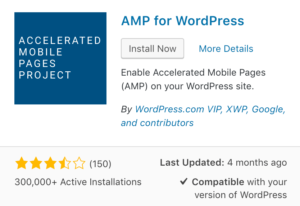 AMP for wordpress