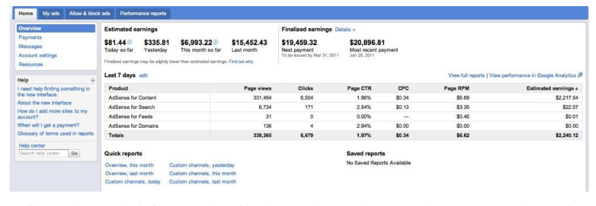 google adsense fake income proof