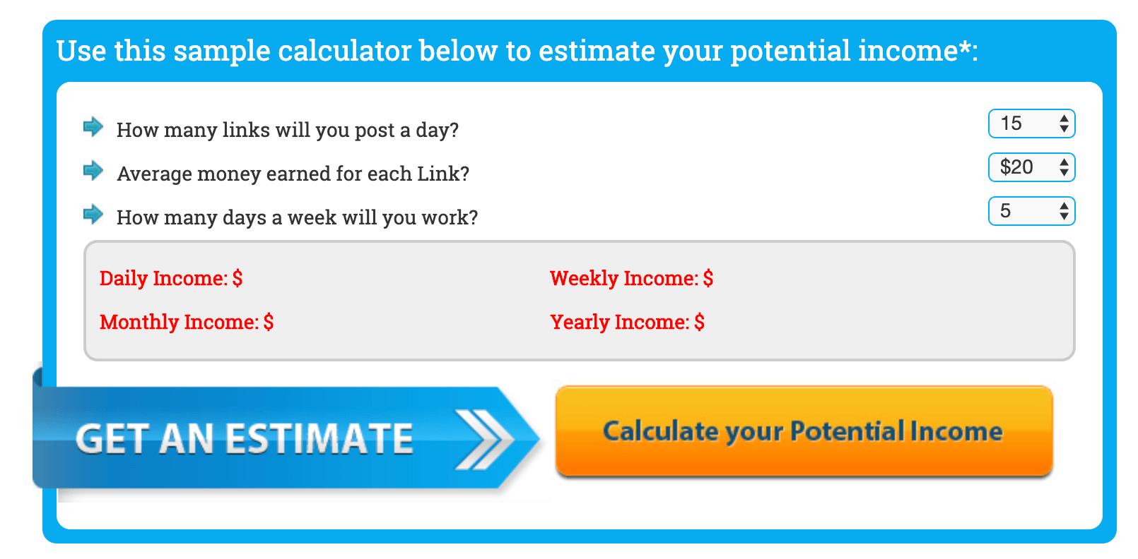 income calculator