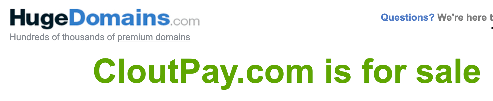 clout-pay-domain-on-sale