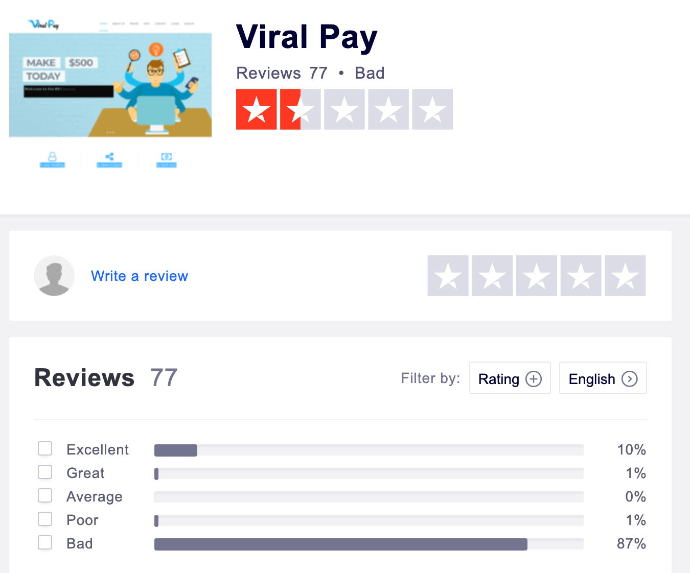 trustpilot-rating-for-viralpay