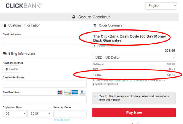 clickbank-price